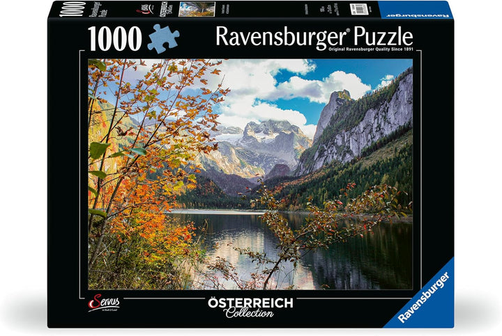 Ravensburger Puzzle 12000834 - Vorderer Gosausee - puzzle jigsaw de 1000 de piese pentru adulți cu vârsta peste 14 ani