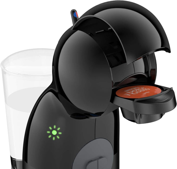 NESCAFÉ Dolce Gusto Piccolo XS by KRUPS, Aparat de cafea cu capsule, 15 bar, Rezervor de apă 0.8L, Mod de economisire a energiei, Se potrivește în orice bucătărie datorită amprentei reduse, Băuturi calde și reci, Antracit, KP1A3B