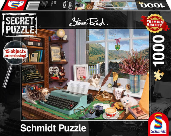 Schmidt Spiele 59920 La birou, 1000 piese Puzzle secret