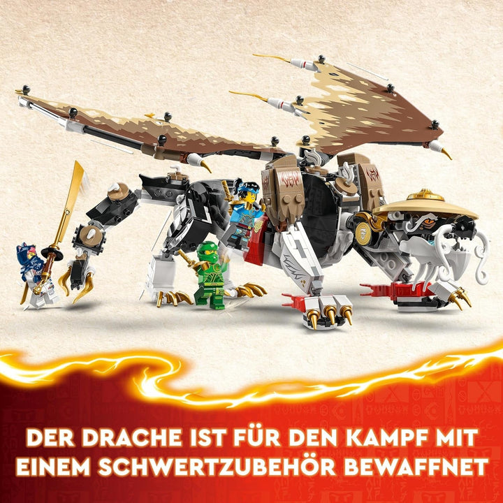 LEGO NINJAGO Egalt Maestrul Dragon, Set Ninja cu jucărie Dragon și 5 figuri, inclusiv Lloyd și NYA, Maestrul Dragon, cadou pentru băieți și fete de la 8 ani 71809