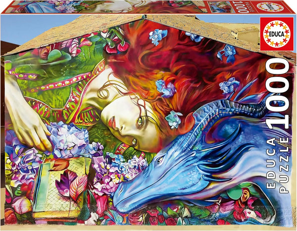 Educa - Puzzle de 1000 piese pentru adulti | Sant Jordi, Lily Brick. Dimensiuni: 68 X 48 cm. Include lipiciul de puzzle Fixpuzzle. Pentru 14 ani (19926)