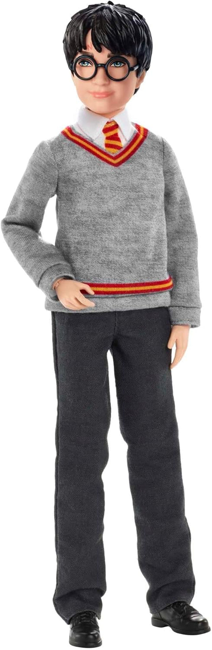 Mattel Harry Potter - Păpușă de colecție (aprox. 26 cm) cu uniformă Hogwarts, halat Gryffindor și baghetă, jucărie de la 6 ani FYM50