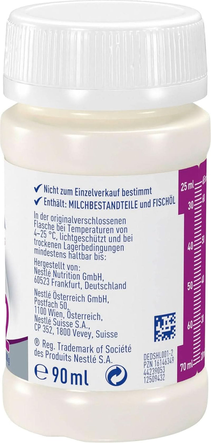 BEBA Frühgeborenennahrung Stufe 2, Spezialnahrung Für Frühgeborene Und Untergewichtige Neugeborene, Trinkfertig, 32Er Pack (32 X 90Ml)