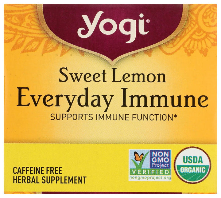 Organic Sweet Lemon Immune Everyday Tea, 16 CT Tea USA Naty Shop