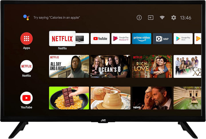 JVC QLED TV 40 Zoll Fernseher Full HD Android Smart TV (HDR, Triple-Tuner, Bluetooth) LT-40VQF545A