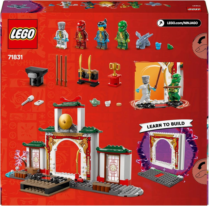 LEGO NINJAGO Spinjitzu Templul Ninja - Playset cu 4 minifigurine și 1 figurină dragon - Set de construcție - Cadou de Crăciun sau aniversare pentru băieți și fete de la 4 ani 71831
