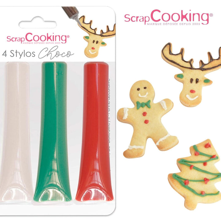 Scrapcooking, set 4 coloranti alimentari, tub de plastic