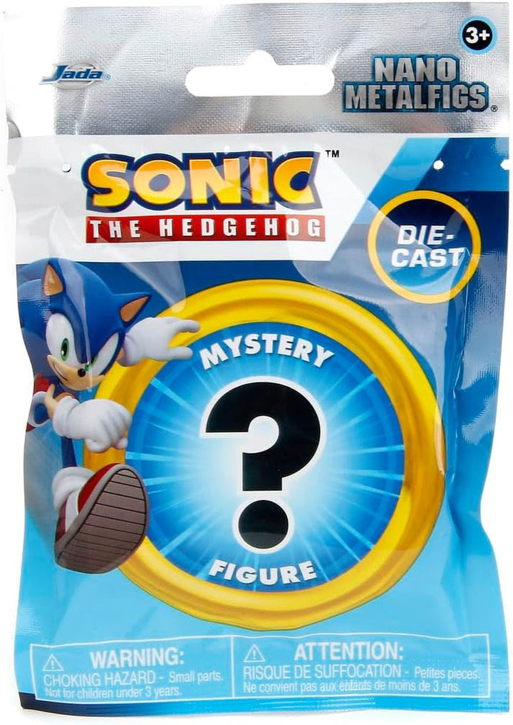 Jada Toys Sonic the Hedgehog Figure (1X Mystery Figure in Blind Pack) - 1 Surprise Collectible Figure From 13 Sonic Figures, Nano Metal Figure (Aprox. 4 Cm) For Children & Fans From 3 Years, Wave 1