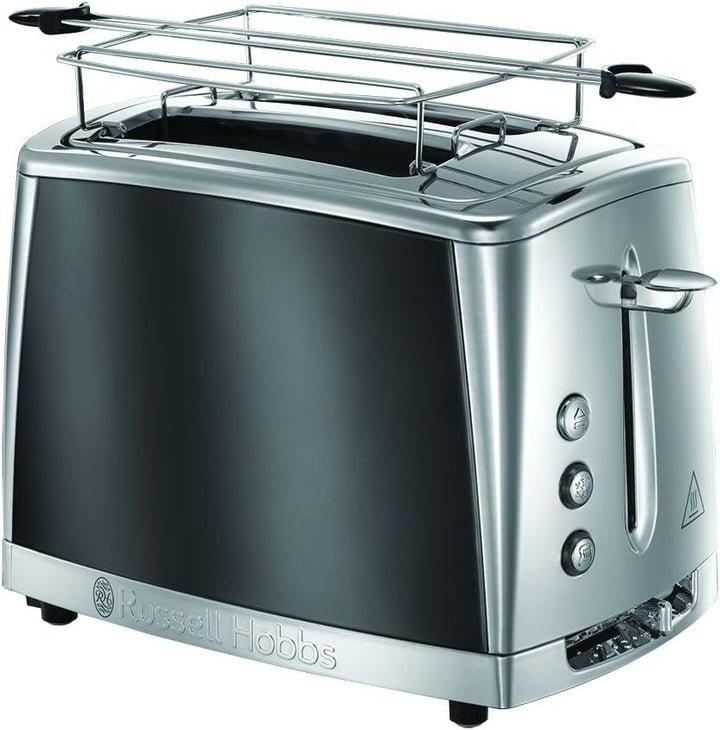 Cafetiera Russell Hobbs [cronometru digital, cap efervescent pentru extracție și aromă optime] Luna Grey (Max 12 cești, halbă de sticlă de 1,5L, placă de menținere la cald, 1000W) Filtru de cafea 23241-56