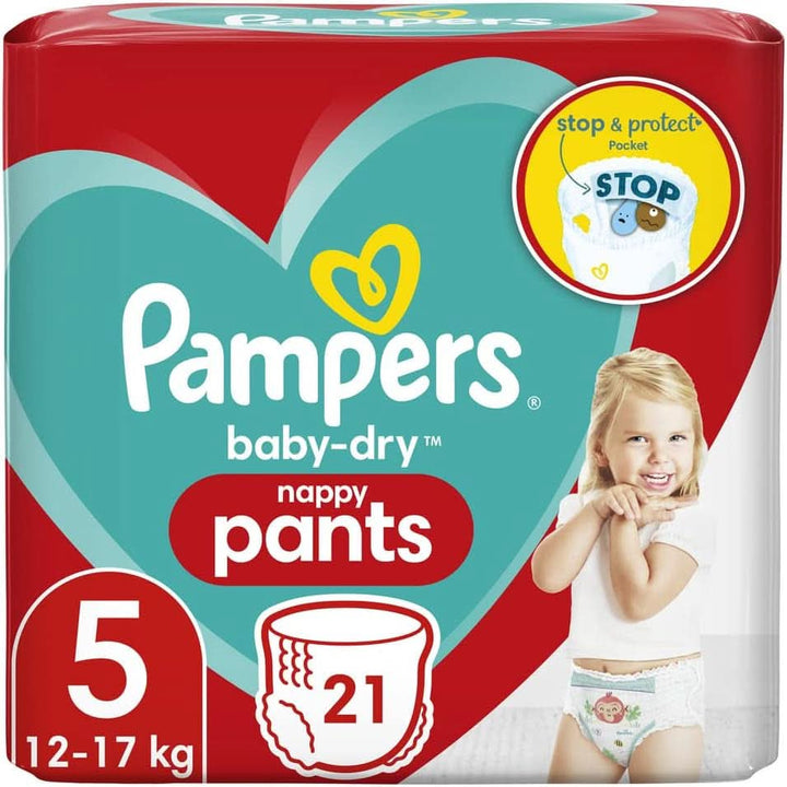 Pampers (Alte Version), Größe 5 Windeln 76, 11-16Kg (2 Pack)