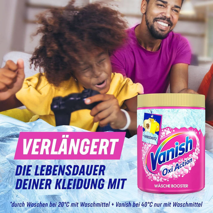 Vanish Oxi Action Powder Pink - 1 X 1.65 Kg - pudră de îndepărtare a petelor și de îmbunătățire a rufelor fără clor - pentru rufe colorate