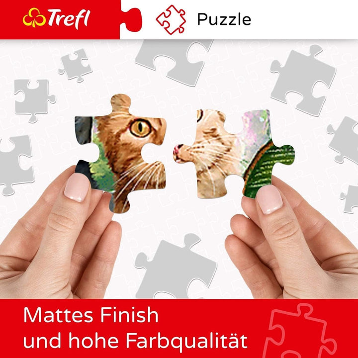 Trefl TR27091 Cascada Haifoss, Islanda 2000 de piese, calitate premium, pentru adulți și copii de la 12 ani Puzzle colorat, lumini din Dubai, roșu