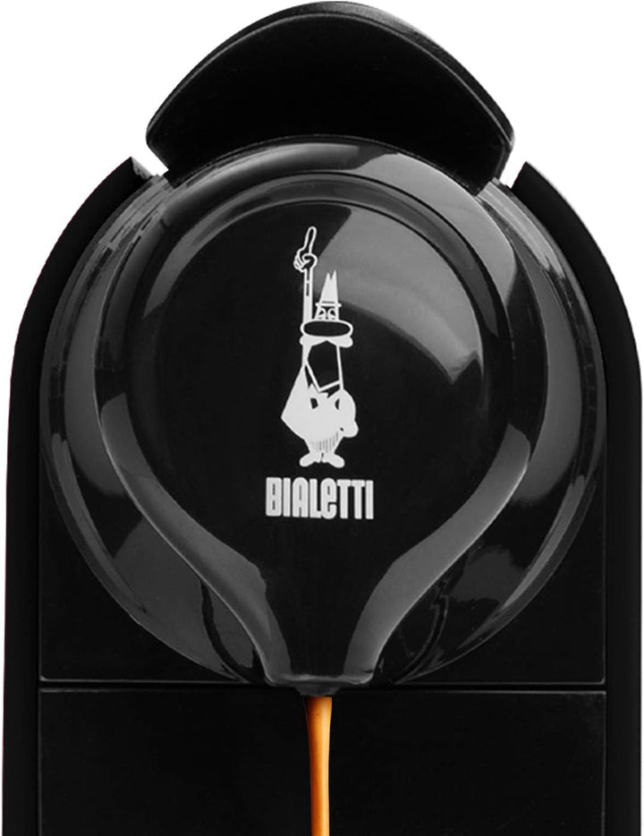 Bialetti Gioia Mașină și cafea Espresso per Capsule in Alluminio Bialetti, 1200, Negru