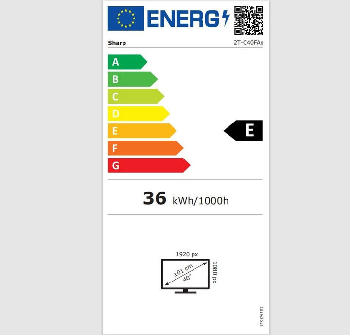 SHARP 40FA6E Full HD LED Fernseher 101 Cm (40 Zoll), 3X HDMI, 2X USB, VB-T/T2/C/S/S2 (MPEG4 + HEVC/H.265, Schwarz
