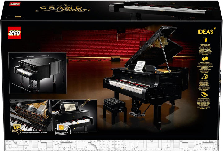 LEGO Ideas Concert Grand Piano (21323); Set de construcție; Propriul dvs. pian de concert; Proiect de modelare excelent pentru pianistul talentat, muzician, iubitor de muzică sau pasionat (3.662 piese)