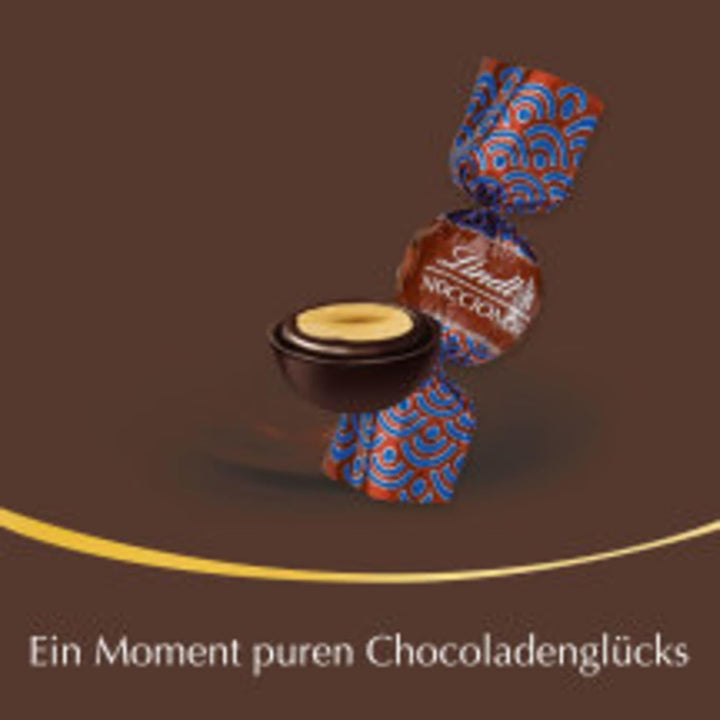 Lindt Schokolade ROULETTE Kugeln Noccionoir | 700 G | Feinherbe Schokolade Mit Einer Ganzen Haselnuss Eingebettet in Haselnusscreme | Pralinengeschenk | Schokoladen Großpackung