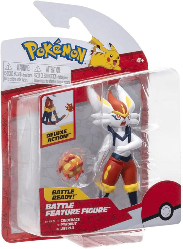 Pokémon PKW0164 - Battle Feature Figure - Liberlo, figură mobilă oficială, 11,5 cm