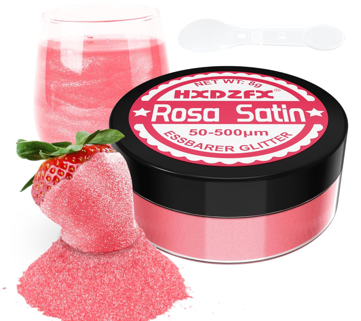 Essbarer Glitzer Für Getränke - Lebensmittelfarbe Pulver, Schimmerndes Glitzerpulver, Lebensmittel Glitzerpuder Für Schokolade, Kuchen, Fondant, Drinks - 8G (Frucht Grün)