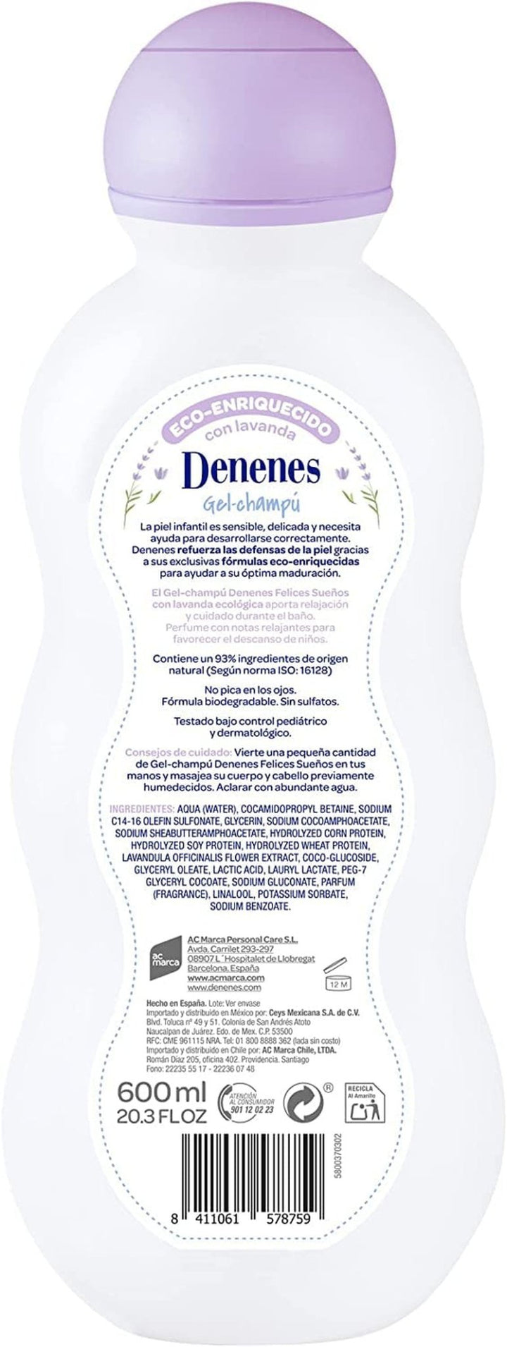 Felices Sueños Gel & Champú 500 Ml Copii - Baie si Skincare Naty Shop