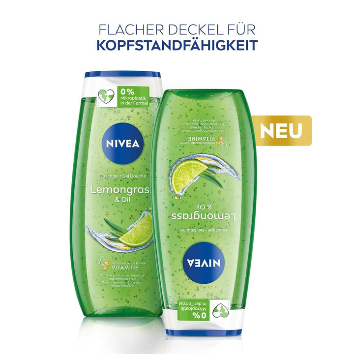 Gel de duș NIVEA Lemon Grass And Oil, 250 ml