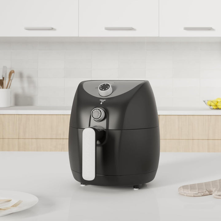 Tower T17021 Heißluftfritteuse Für Die Ganze Familie Mit Schneller Luftzirkulation - 60-Minuten-Timer - Airfryer 4,3L 1500W - Schwarz