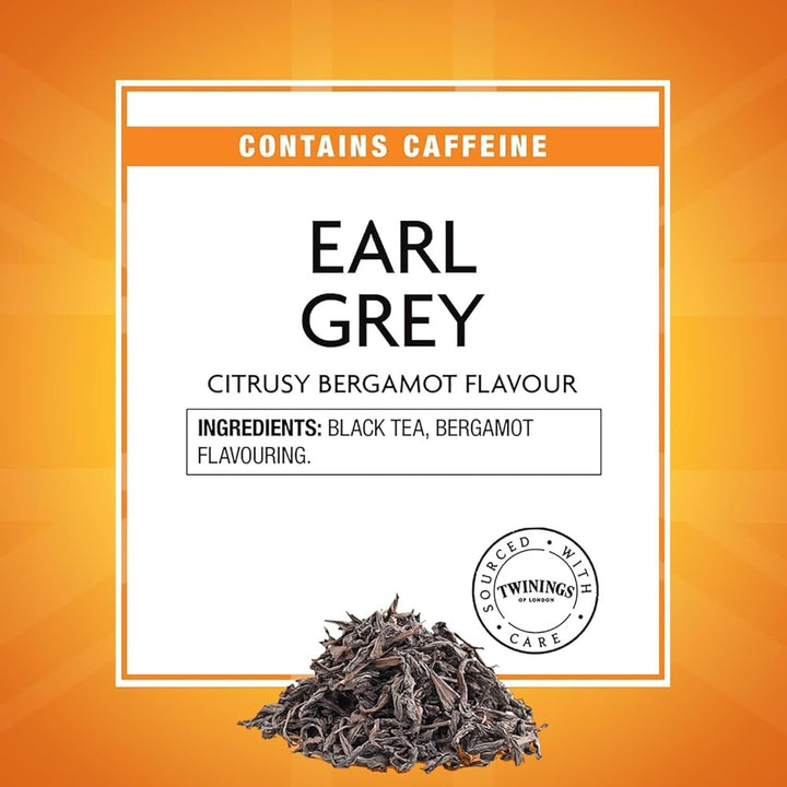 Earl Grey Loose Black Tea Tin, 3.53 Ounce Tin (Pack of 1), Flavoured with Citrus and Bergamot, Caffeinated, Enjoy Hot or Iced Tea USA Naty Shop