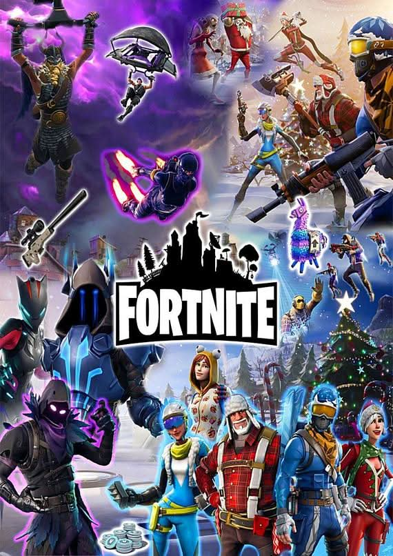 Imagine comestibila, vafa, format A4, Fortnite - Nati Shop