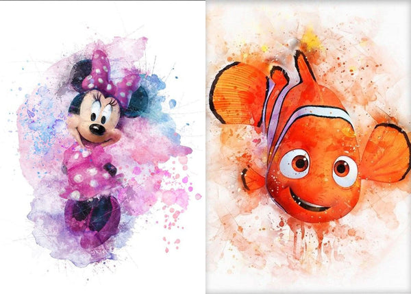 Imagine comestibila, vafa, format A4, Minnie/Nemo - Nati Shop