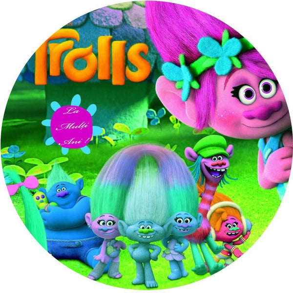 Imagine comestibila, vafa, format A4, Trolls - Nati Shop