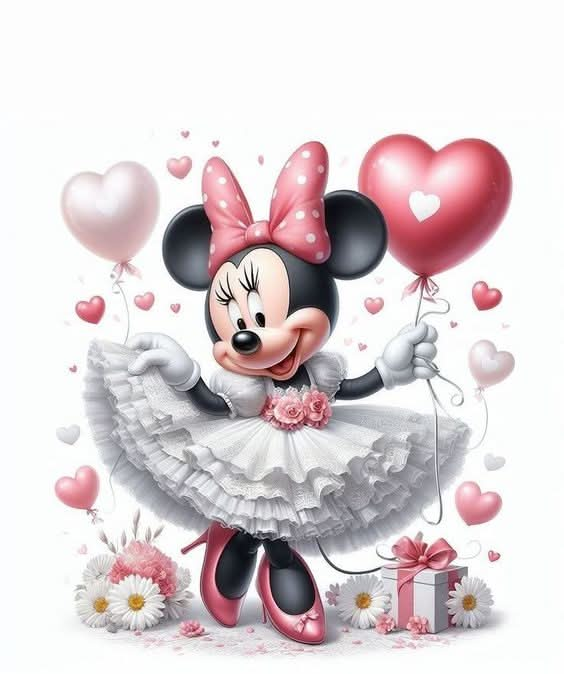 Imagine comestibila, vafa sau icing, format A4, Minnie Mouse - Nati Shop