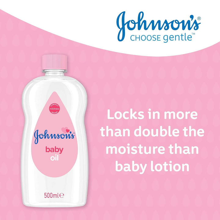 Johnsons JOHNSON'S - Ulei pentru bebeluși, (1 X 500 ML) Copii - Baie si Skincare Naty Shop