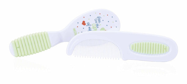 NÃ"by - Set perie și pieptene - Verde - 3 luni Copii - Baie si Skincare Naty Shop Titlu implicit