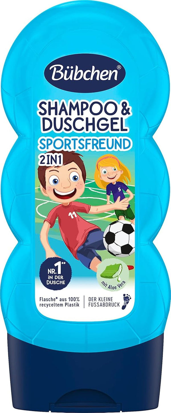 Șampon și gel de duș Buebchen Sportsfreund 2in1, 230 ml Copii - Baie si Skincare Naty Shop 230 Ml (1 pachet)